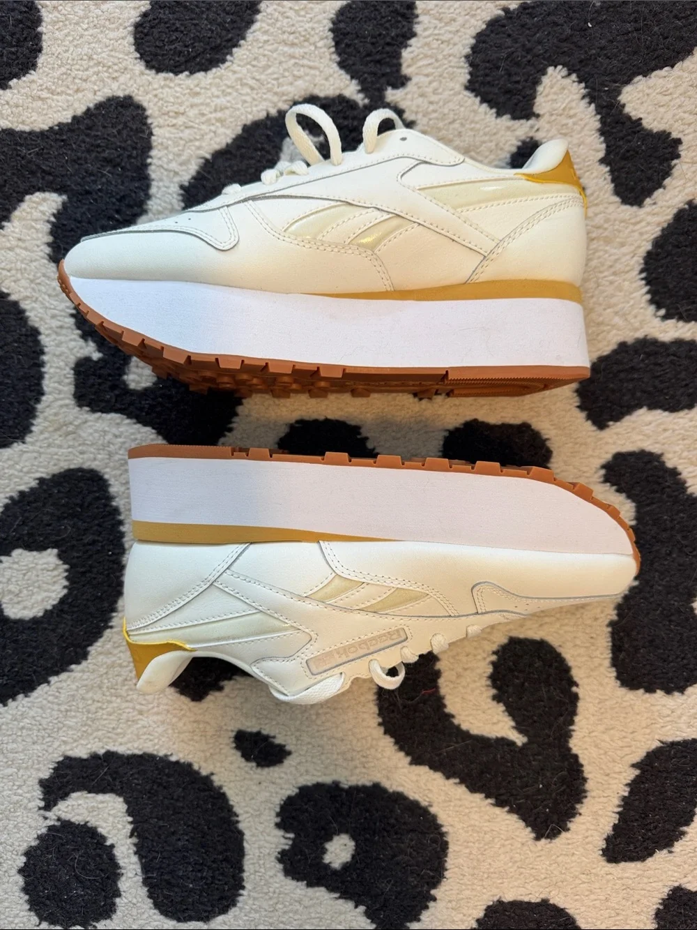 Reebok Classic Triple Lift Platform Sneakers, white size 9